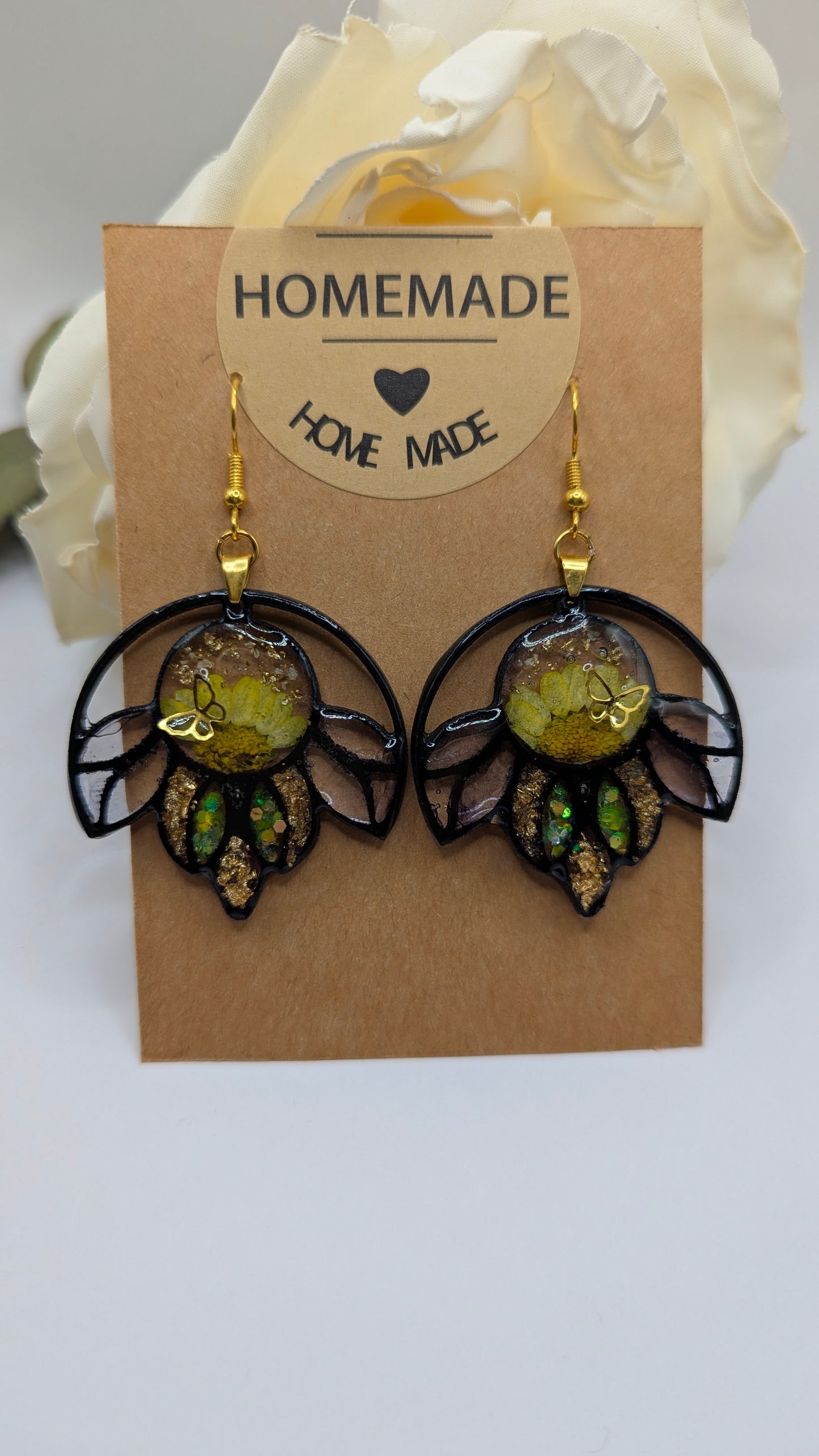 Boucles d’oreilles fleur bohème