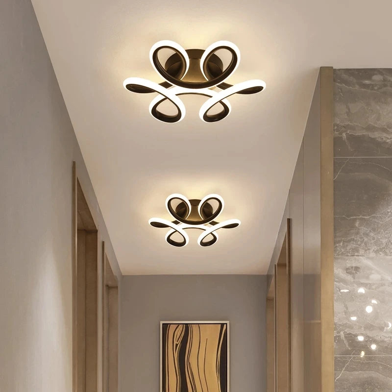 Modern Aisle LED Ceiling Lamp for Corridor Stairs Entrance Attic Square Indoor Lighting Minimalist Style Lights Kitchen Fixtures