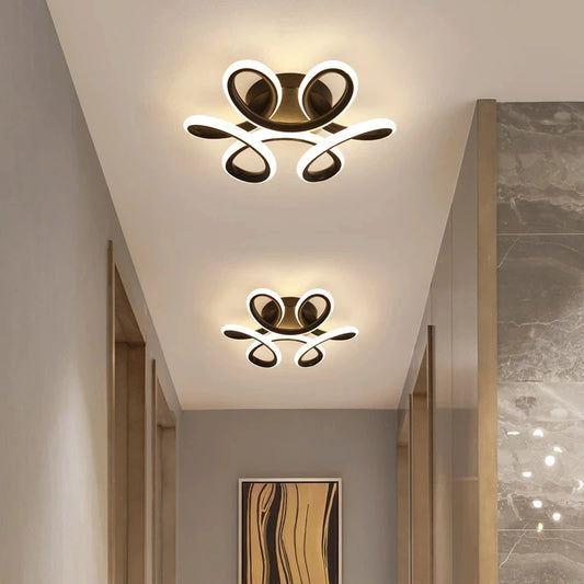 Modern Aisle LED Ceiling Lamp for Corridor Stairs Entrance Attic Square Indoor Lighting Minimalist Style Lights Kitchen Fixtures