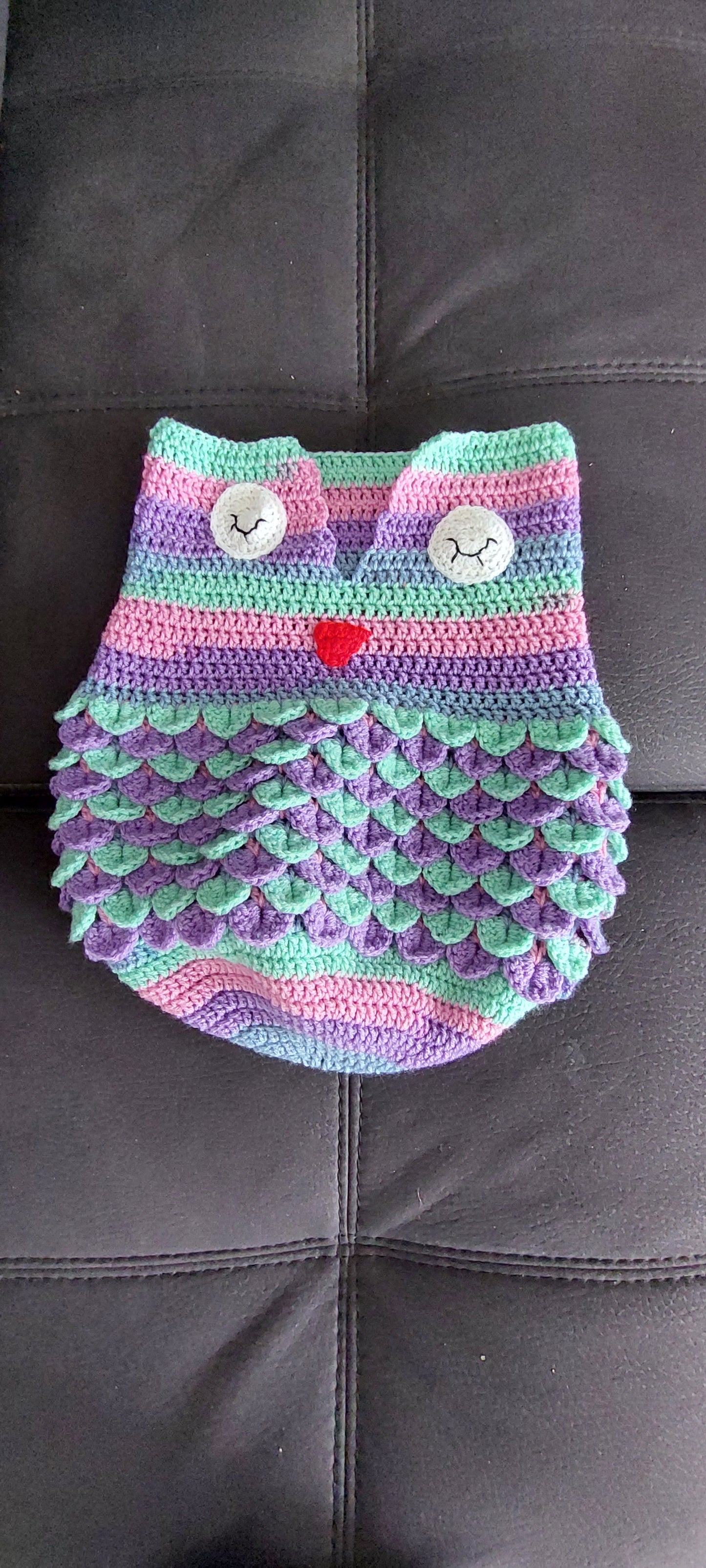 Gigoteuse naissance crochet – Modèle Hibou
