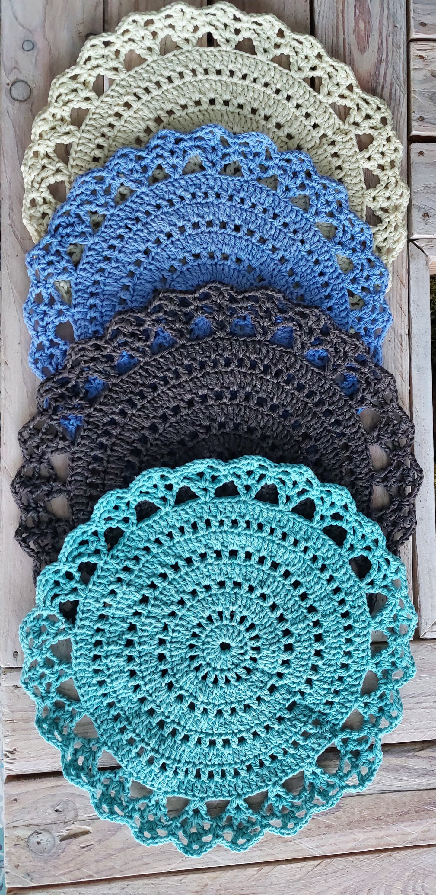 Set de Table au crochet 28cm coton