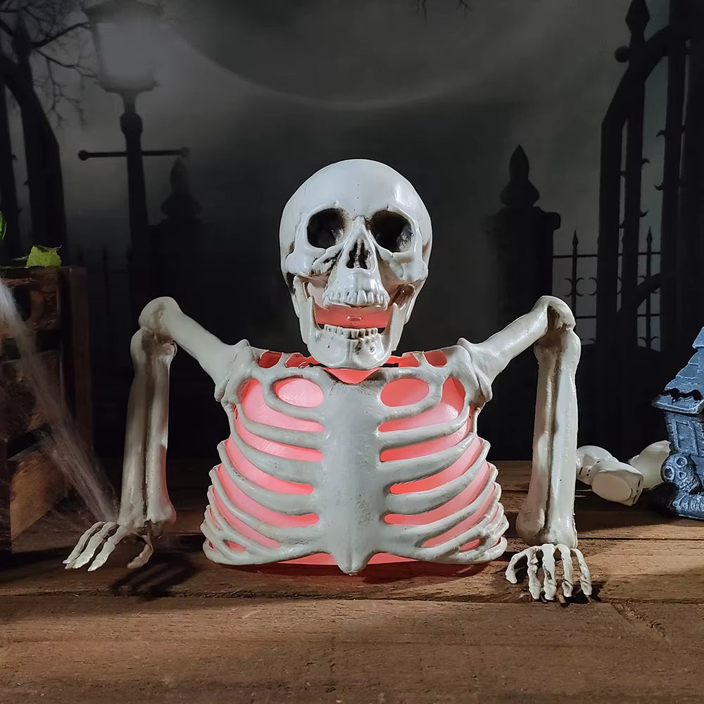 Crâne lumineux d'Halloween