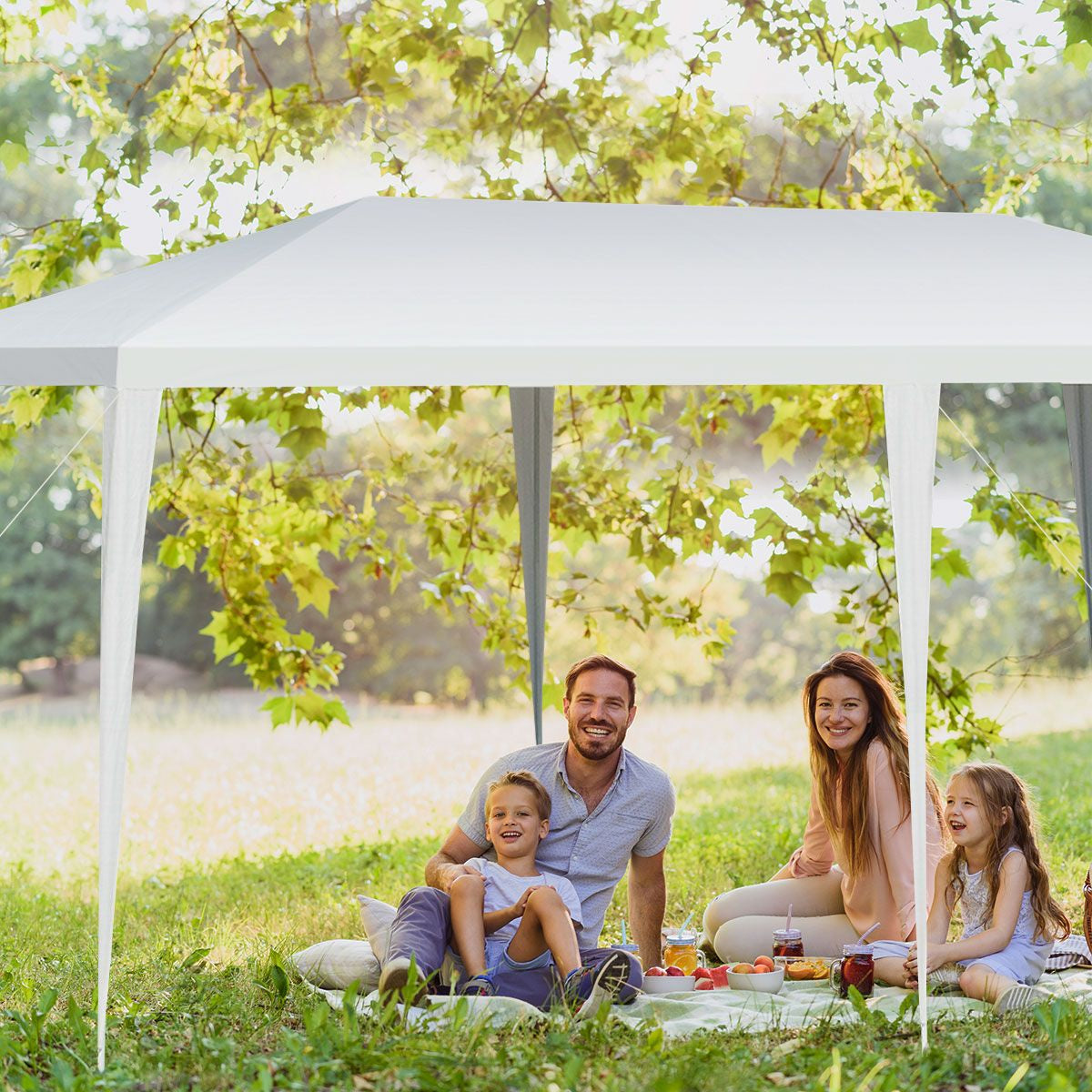 Tonnelle De Jardin Pliant 3 M X 6 M Tente De Réception Dessus Imperméable Recouverte De Tissu PE Pour Fêtes Commercial