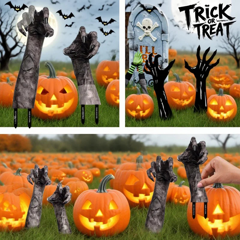 Main fantôme en PVC 2D pour Halloween