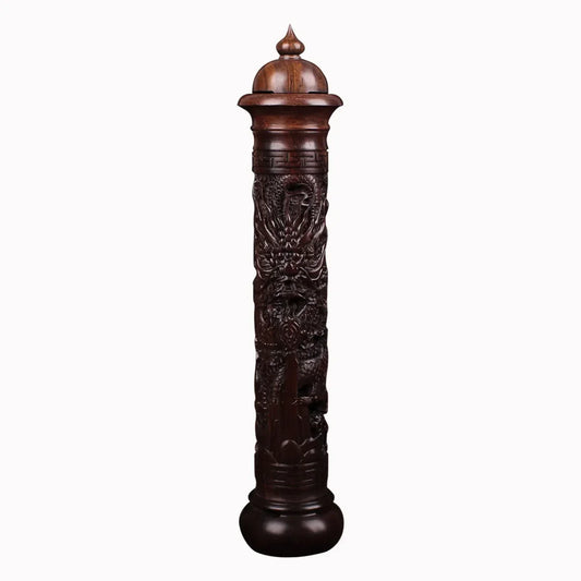 Y Vertical Redwood Solid Wood Incense Burner Wooden for Incense Sticks 29Cm Living Room Stick Incense Base Home Decoration