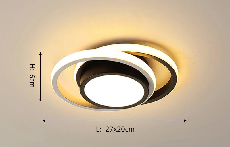 Modern Aisle LED Ceiling Lamp for Corridor Stairs Entrance Attic Square Indoor Lighting Minimalist Style Lights Kitchen Fixtures