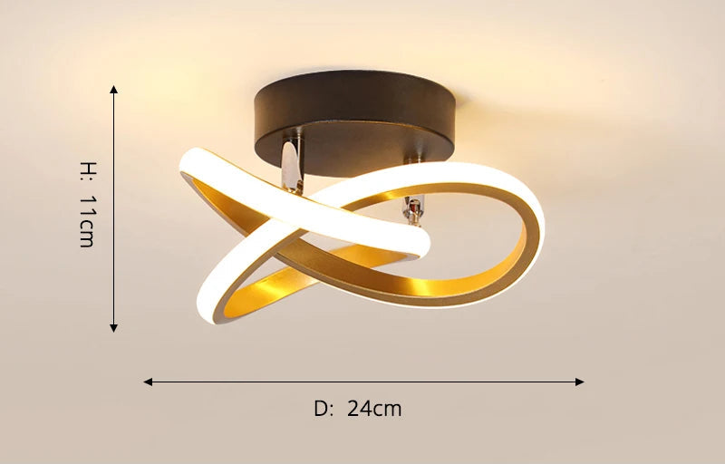 Modern Aisle LED Ceiling Lamp for Corridor Stairs Entrance Attic Square Indoor Lighting Minimalist Style Lights Kitchen Fixtures