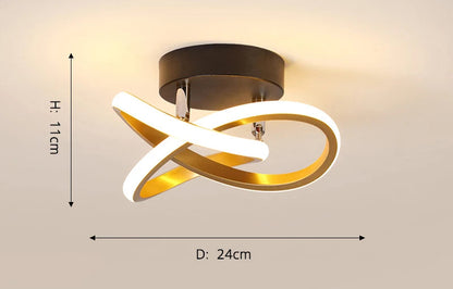 Modern Aisle LED Ceiling Lamp for Corridor Stairs Entrance Attic Square Indoor Lighting Minimalist Style Lights Kitchen Fixtures