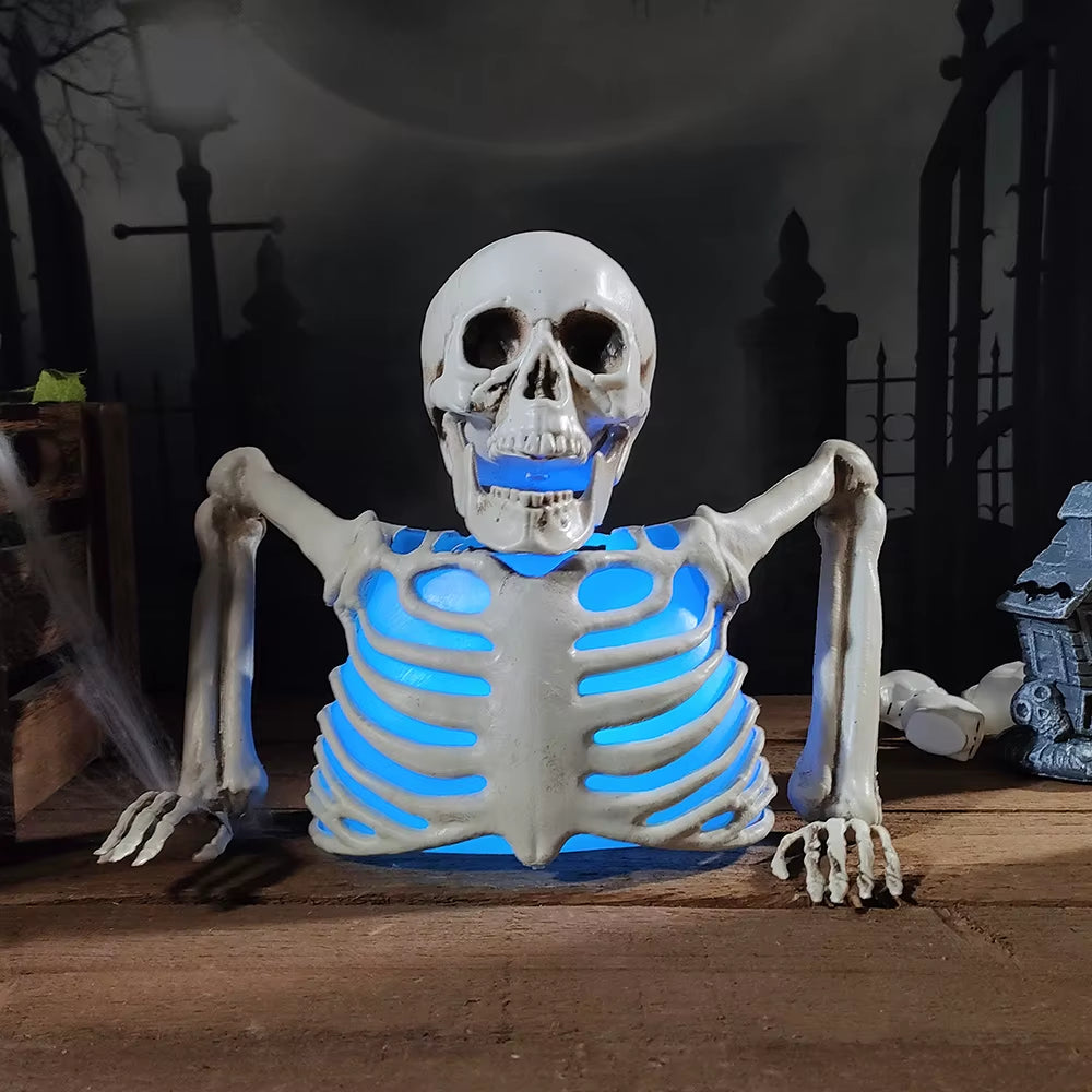 Crâne lumineux d'Halloween