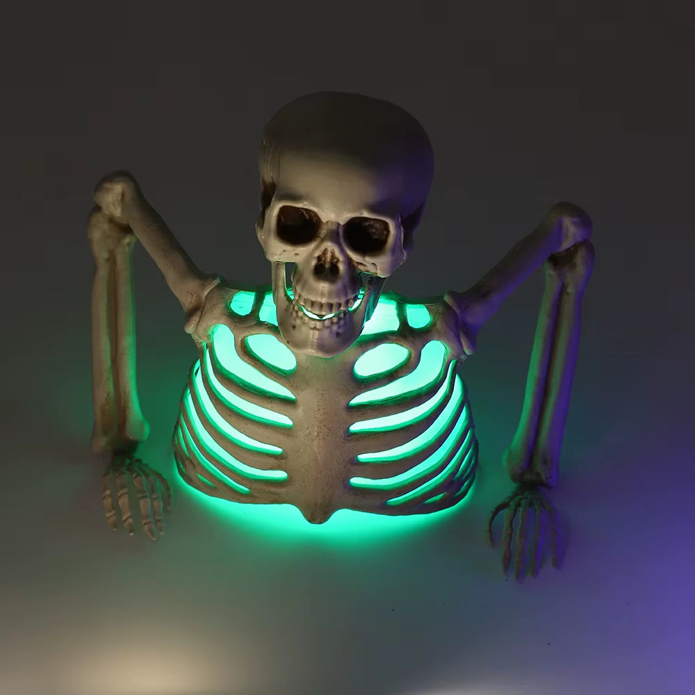 Crâne lumineux d'Halloween