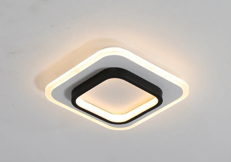 Modern Aisle LED Ceiling Lamp for Corridor Stairs Entrance Attic Square Indoor Lighting Minimalist Style Lights Kitchen Fixtures