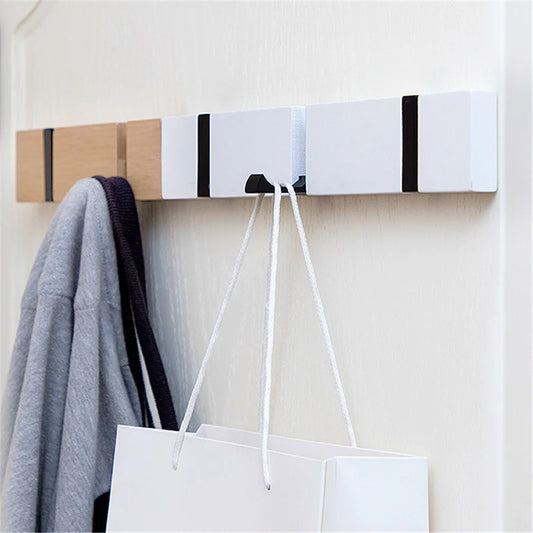 Wall Clothes Hooks Solid Wood Wall Hooks Towel Coat Clothe Racks Hook Shelf Living Room Wall Row Hook Rack Storage Key Holder