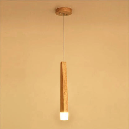 Matchstick Wood Pendant Lights for Bar Kitchen Shop Restaurant Lounge Nordic Light Natural Wooden Japanese Hanging Lamp Fixtures