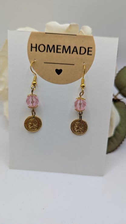 🌸 Boucles d’Oreilles – Rosée Antique