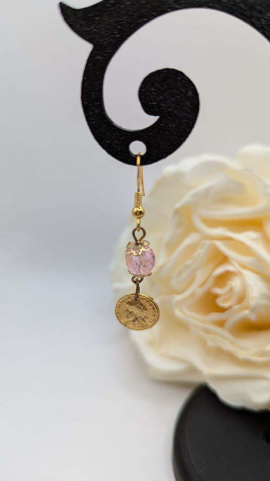 🌸 Boucles d’Oreilles – Rosée Antique