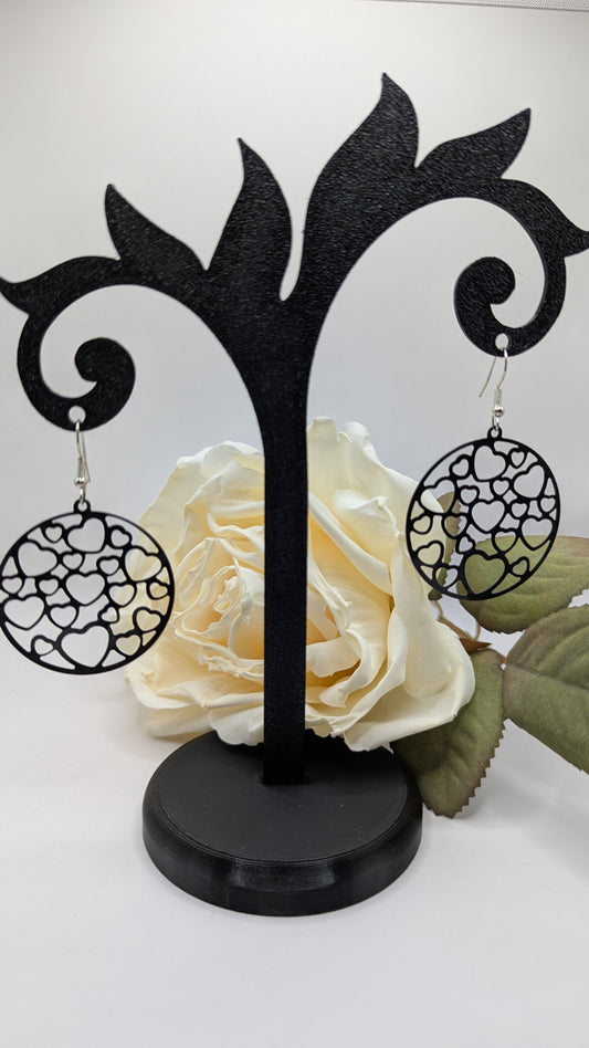 Boucles d’oreilles « Cœurs Chic Upcycling »