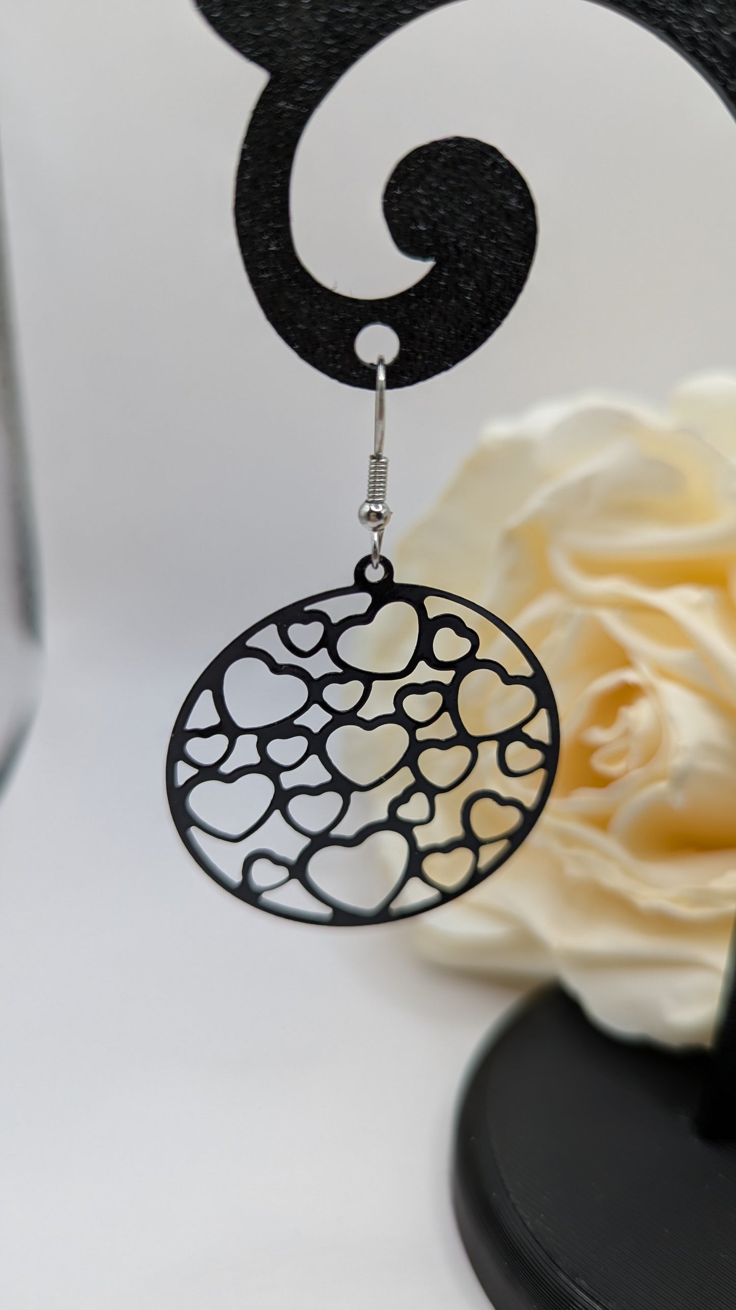 Boucles d’oreilles « Cœurs Chic Upcycling »