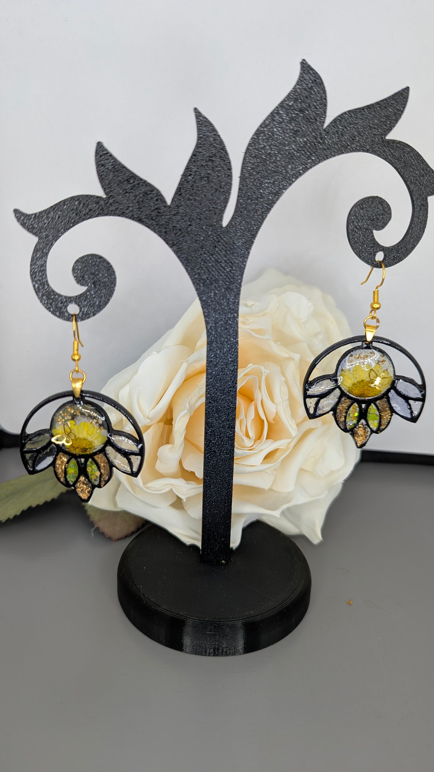 Boucles d’oreilles fleur bohème