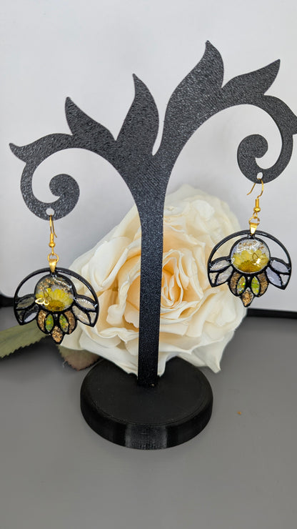 Boucles d’oreilles fleur bohème