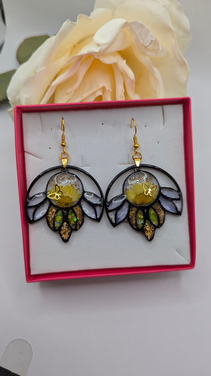 Boucles d’oreilles fleur bohème