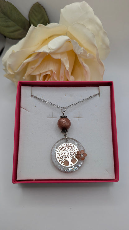 Collier Arbre de Vie, Perle en résine