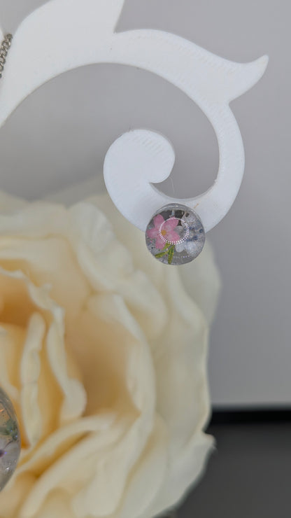 Fée du Printemps, Parure en résine artisanale