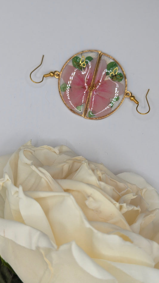 Jardin Secret, Boucles d'oreilles en résine artisanale