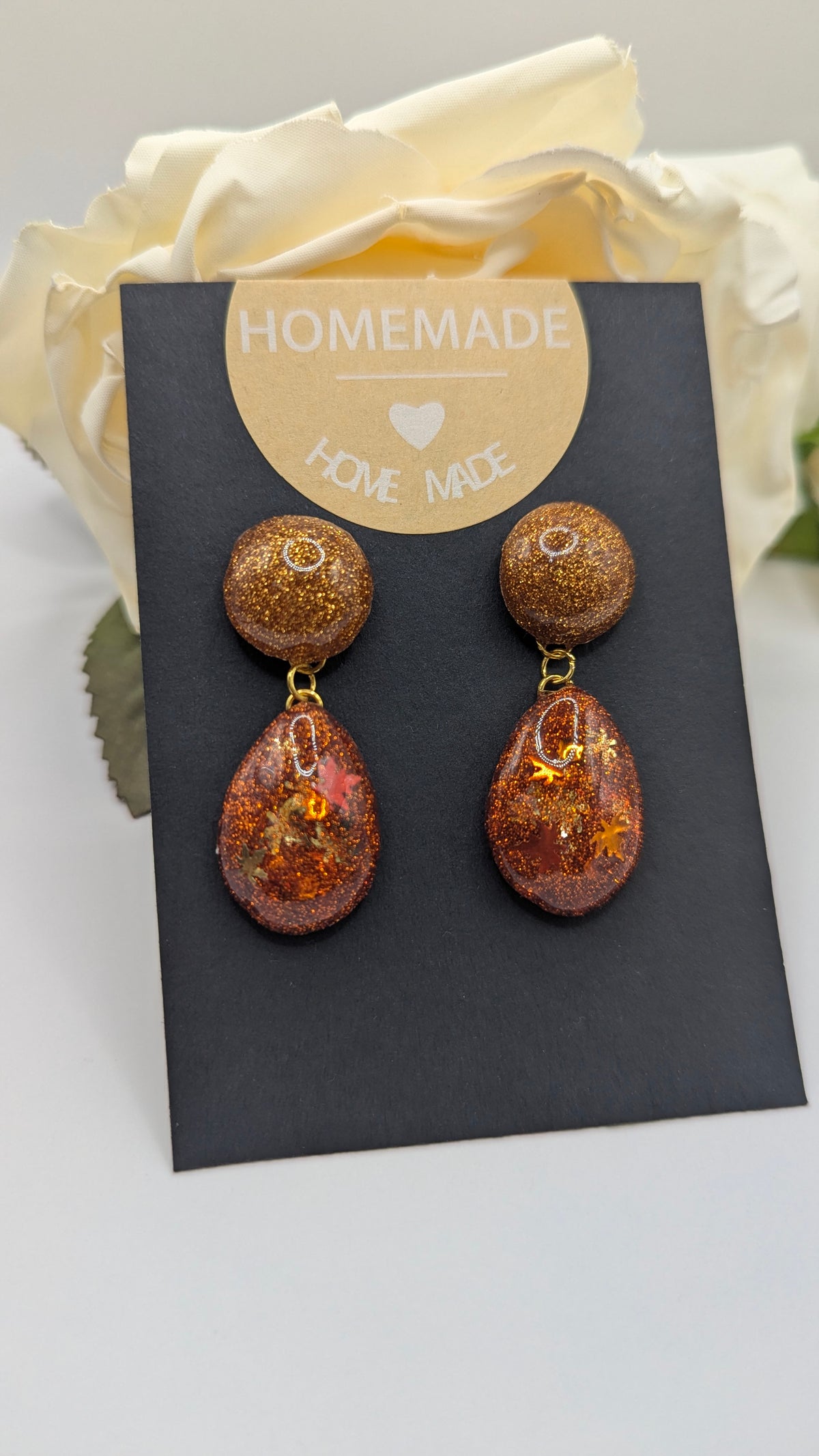 Boucles d’oreilles Automne Cuivré