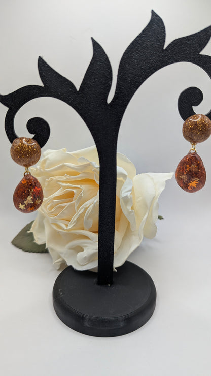 Boucles d’oreilles Automne Cuivré