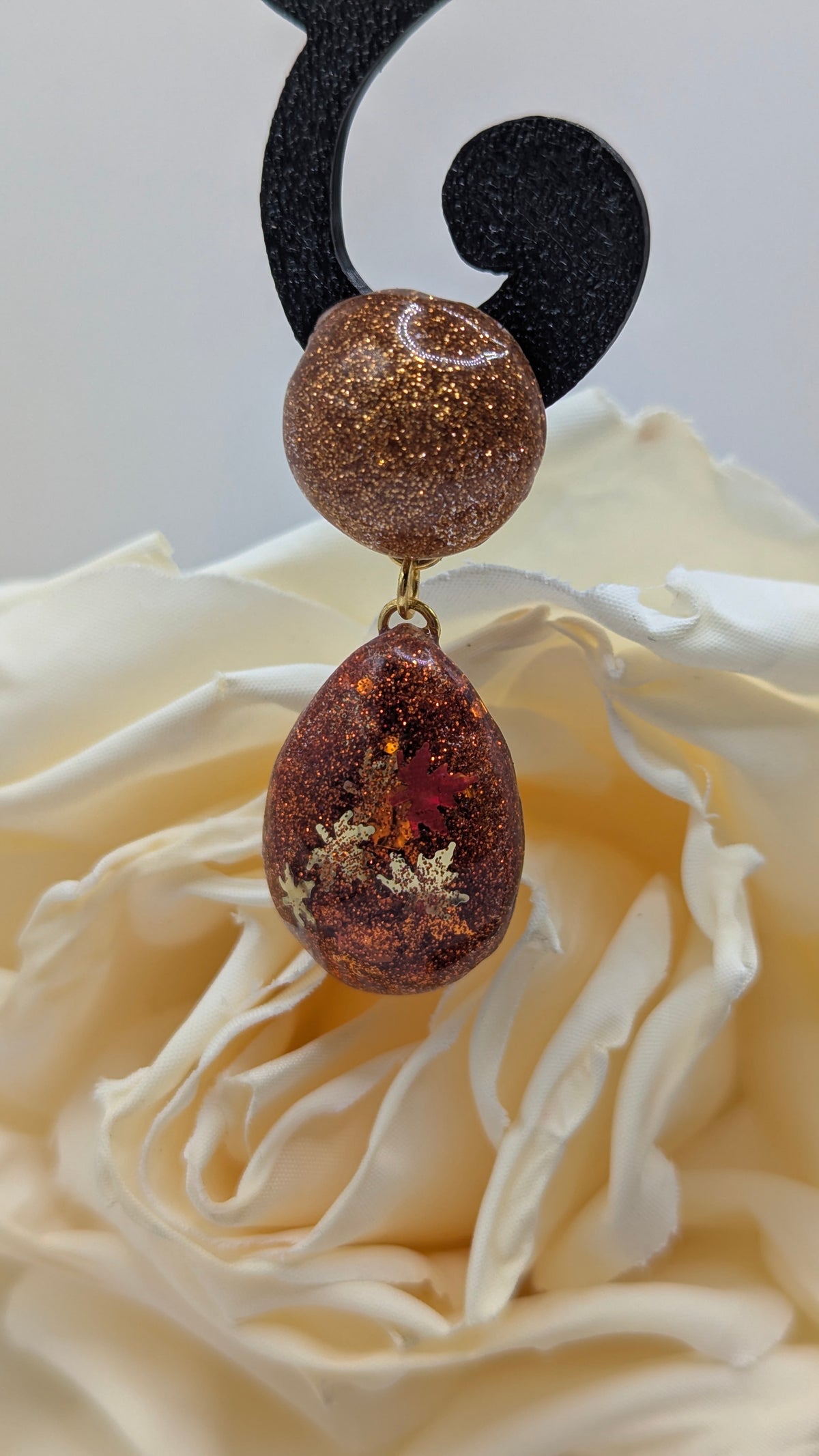 Boucles d’oreilles Automne Cuivré