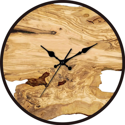 New Transparent Acrylic Wood Grain Wall Clock High Quality Luxury Wall Decoration Clocks for Living Room Bedroom Office Home