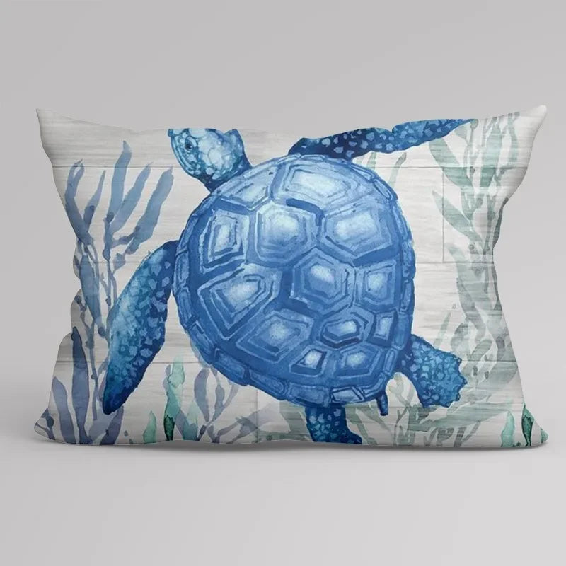 Autumn Home Decoration Throwing Pillow Case Sofa Cushion Cover 45X45Cm 45 * 45 50X50 40X40 Ocean Elements Living Room Aesthetics