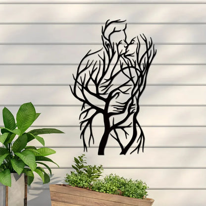 Stylish Metal Tree Wall Art Sculpture - Modern Abstract Design for Home Decor, Wedding Gifts, and Elegant Wall Hanging