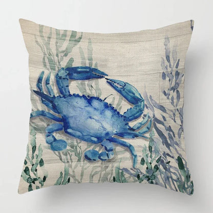 Autumn Home Decoration Throwing Pillow Case Sofa Cushion Cover 45X45Cm 45 * 45 50X50 40X40 Ocean Elements Living Room Aesthetics