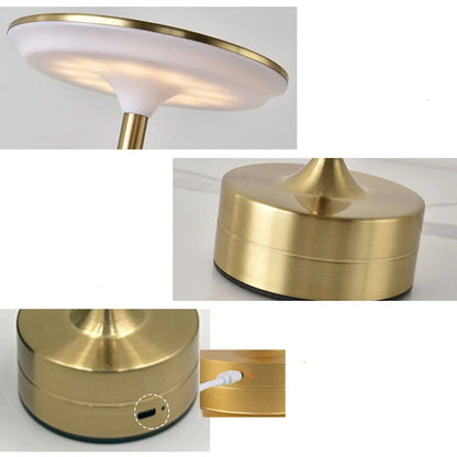 LED Table Lamp Touch Sensor Night Light USB Rechargeable Portable Bedroom Night Light Wireless Reading Lamp Restaurant Hotel Bar