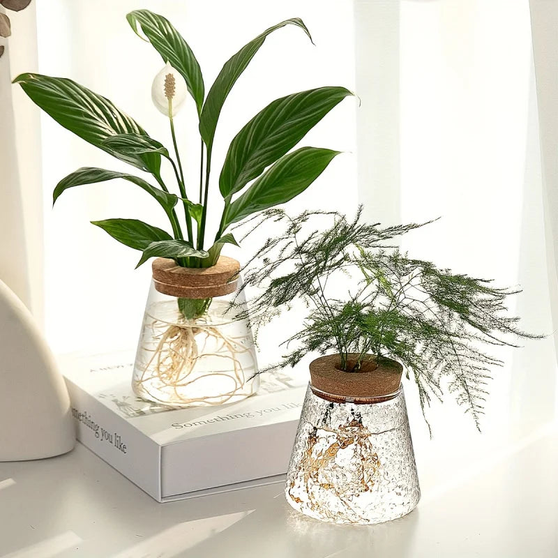 1Pc, Glass Flowerpot Breeding Station Vase Rack Desktop Hydroponic Plant Cuttings Office Home Decoration