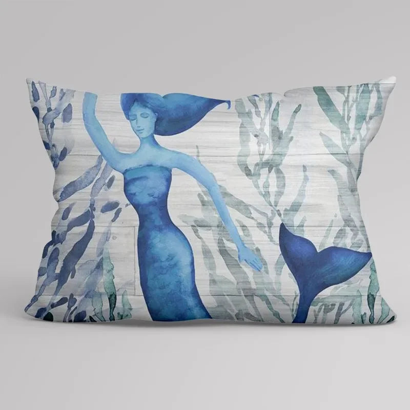 Autumn Home Decoration Throwing Pillow Case Sofa Cushion Cover 45X45Cm 45 * 45 50X50 40X40 Ocean Elements Living Room Aesthetics