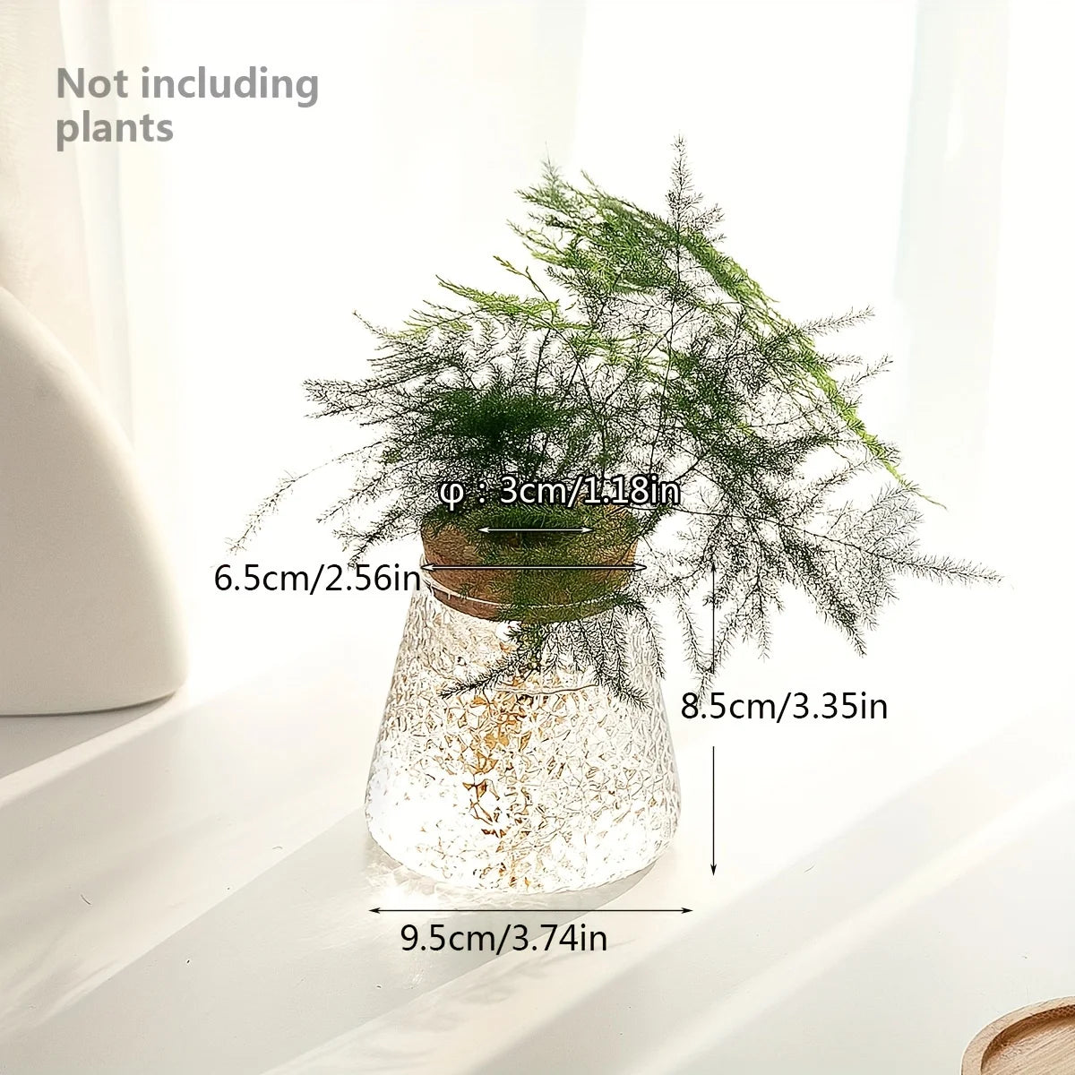 1Pc, Glass Flowerpot Breeding Station Vase Rack Desktop Hydroponic Plant Cuttings Office Home Decoration