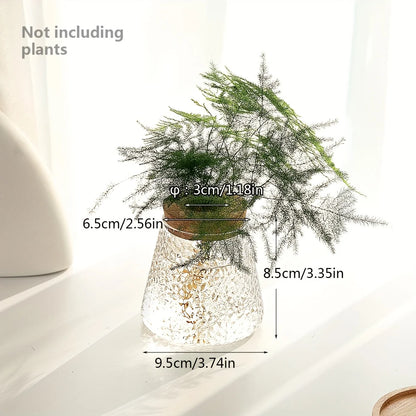 1Pc, Glass Flowerpot Breeding Station Vase Rack Desktop Hydroponic Plant Cuttings Office Home Decoration