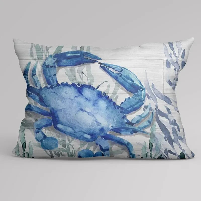 Autumn Home Decoration Throwing Pillow Case Sofa Cushion Cover 45X45Cm 45 * 45 50X50 40X40 Ocean Elements Living Room Aesthetics