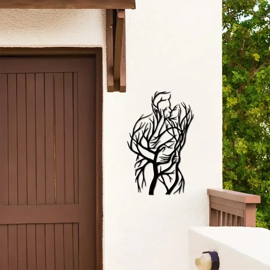 Stylish Metal Tree Wall Art Sculpture - Modern Abstract Design for Home Decor, Wedding Gifts, and Elegant Wall Hanging