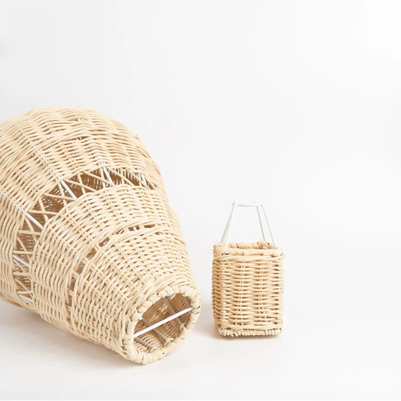Handmade Rattan Woven Hot Air Balloon Kids Room Decoration Photography Props Nordic Wall Hanging Ornaments Rattan Woven Pendant