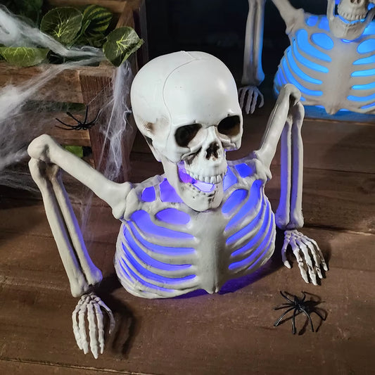 Crâne lumineux d'Halloween