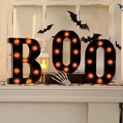  "BOO" LED, Décoration d'Halloween 