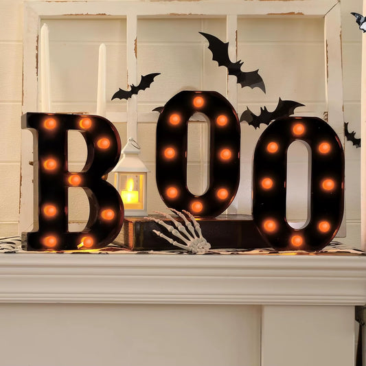  "BOO" LED, Décoration d'Halloween 