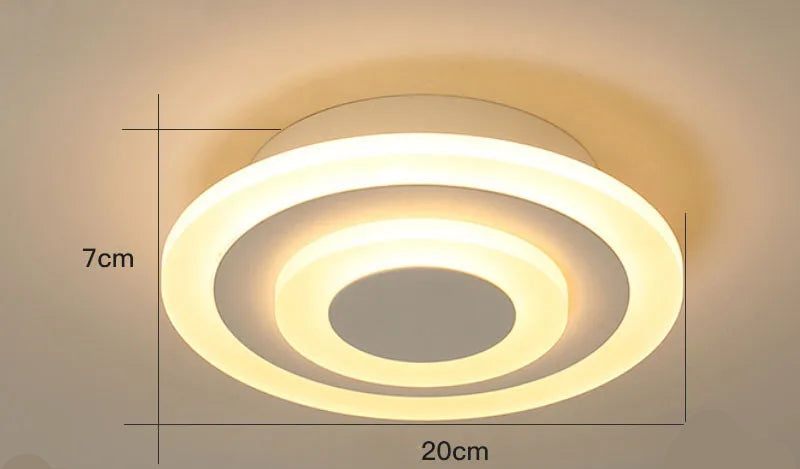 Modern Aisle LED Ceiling Lamp for Corridor Stairs Entrance Attic Square Indoor Lighting Minimalist Style Lights Kitchen Fixtures