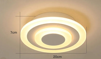 Modern Aisle LED Ceiling Lamp for Corridor Stairs Entrance Attic Square Indoor Lighting Minimalist Style Lights Kitchen Fixtures