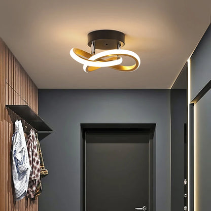 Modern Aisle LED Ceiling Lamp for Corridor Stairs Entrance Attic Square Indoor Lighting Minimalist Style Lights Kitchen Fixtures