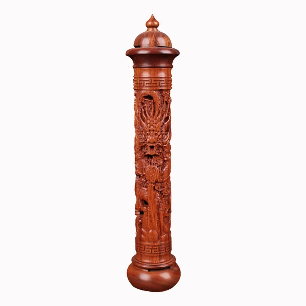 Y Vertical Redwood Solid Wood Incense Burner Wooden for Incense Sticks 29Cm Living Room Stick Incense Base Home Decoration