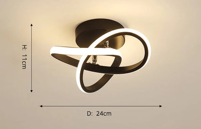 Modern Aisle LED Ceiling Lamp for Corridor Stairs Entrance Attic Square Indoor Lighting Minimalist Style Lights Kitchen Fixtures